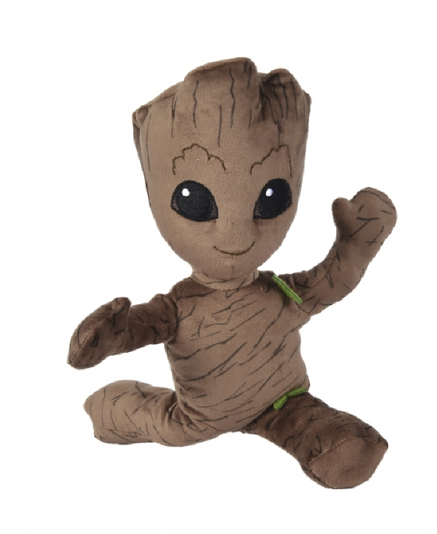 Marvel plush young groot poseable brown 25 cm 
